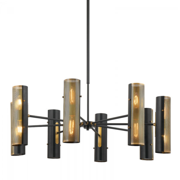 Troy MIKKA Chandelier F5642 PBR SBK