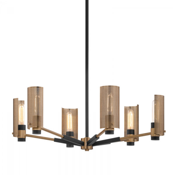 Troy Pilsen Chandelier F6876 SFB PBR