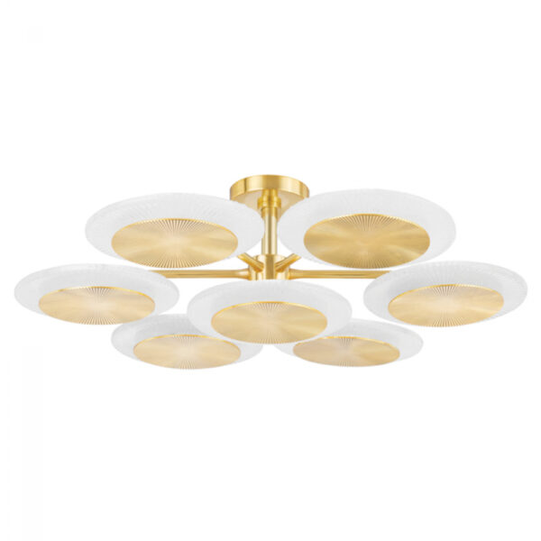 Corbett 7 LIGHT SEMI FLUSH 328 38 VPB