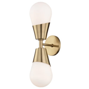 Mitzi by Hudson Valley Lighting Cora Wall Sconce H101102 AGB