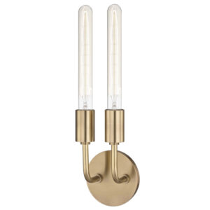 Mitzi by Hudson Valley Lighting Ava Wall Sconce H109102 AGB