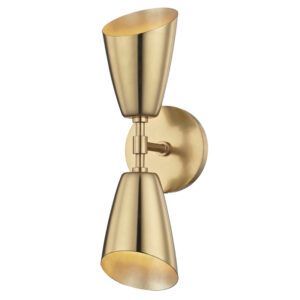 Mitzi by Hudson Valley Lighting Kai Wall Sconce H115102 AGB
