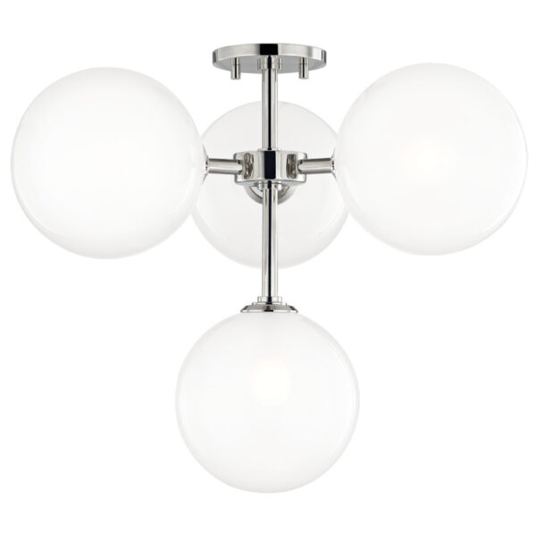 Mitzi by Hudson Valley Lighting Ashleigh Semi Flush H122604 PN