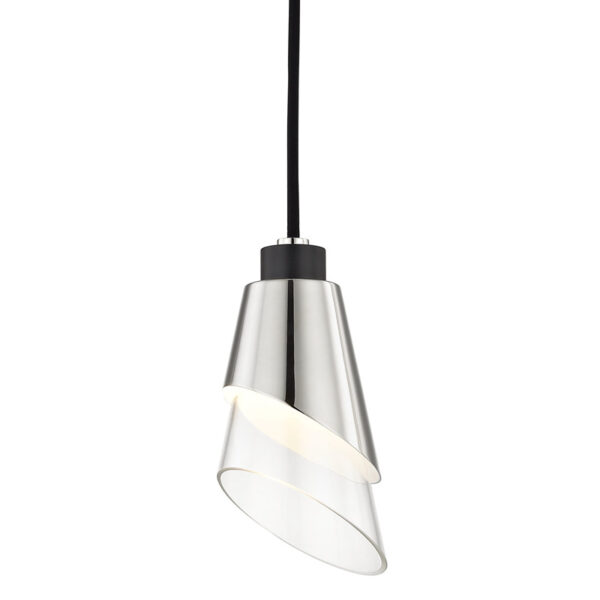 Mitzi by Hudson Valley Lighting Angie Pendant H130701 PN BK