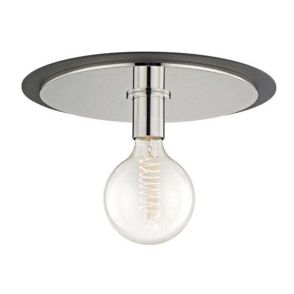 Mitzi by Hudson Valley Lighting Milo Flush Mount H137501L PN BK