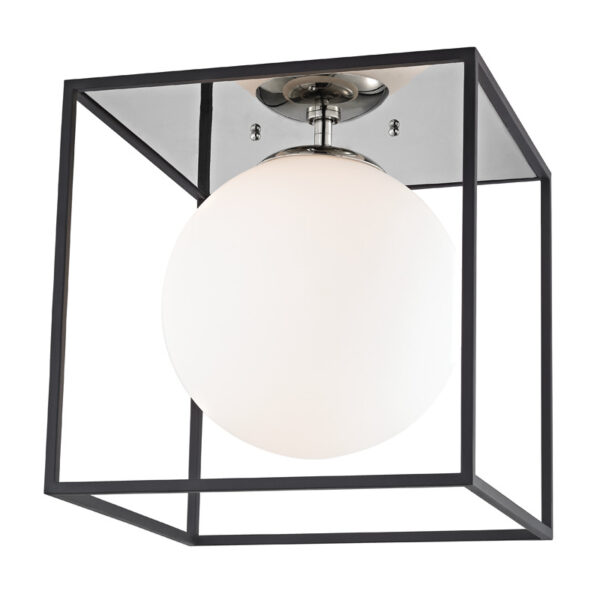 Mitzi by Hudson Valley Lighting Aira Flush Mount H141501L PN BK