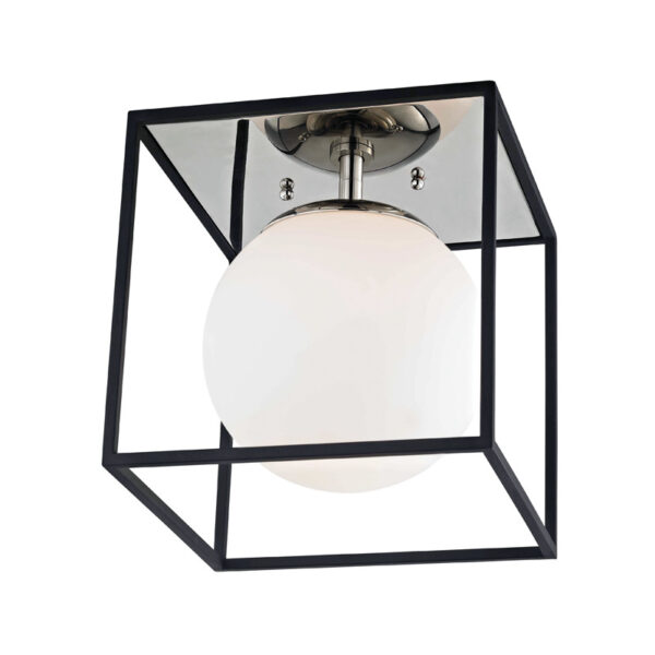 Mitzi by Hudson Valley Lighting Aira Flush Mount H141501S PN BK