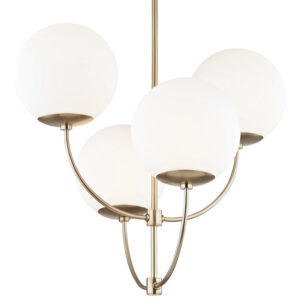 Mitzi by Hudson Valley Lighting Carrie Chandelier H160804 AGB