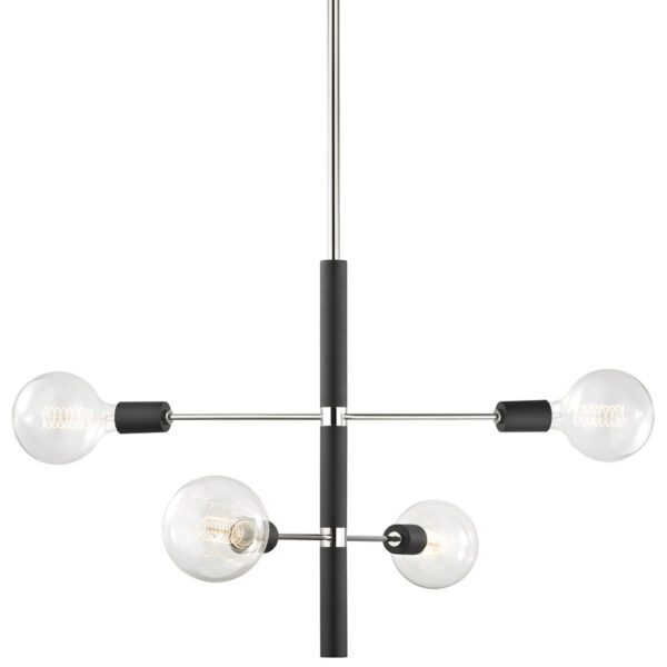 Mitzi by Hudson Valley Lighting Astrid Chandelier H178804 PN BK