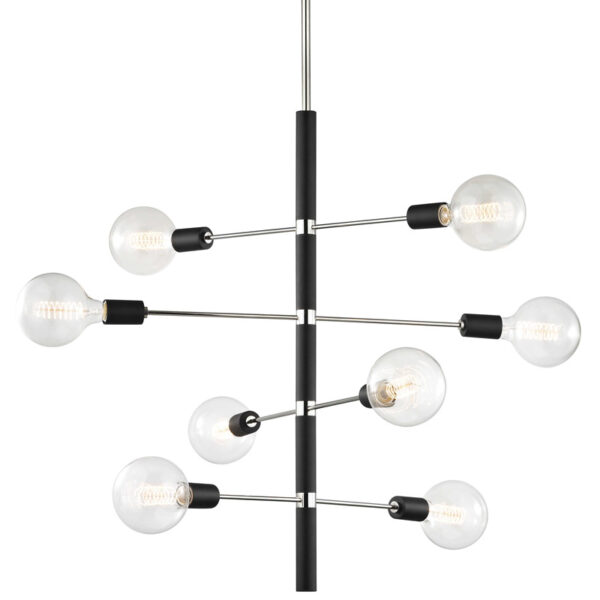 Mitzi by Hudson Valley Lighting Astrid Chandelier H178808 PN BK