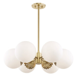 Mitzi by Hudson Valley Lighting Paige Chandelier H193806 AGB
