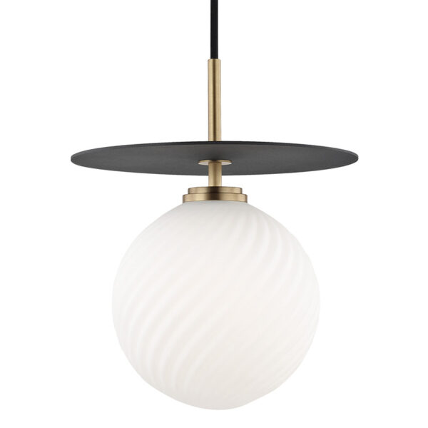 Mitzi by Hudson Valley Lighting Ellis Pendant H200701L AGB BK