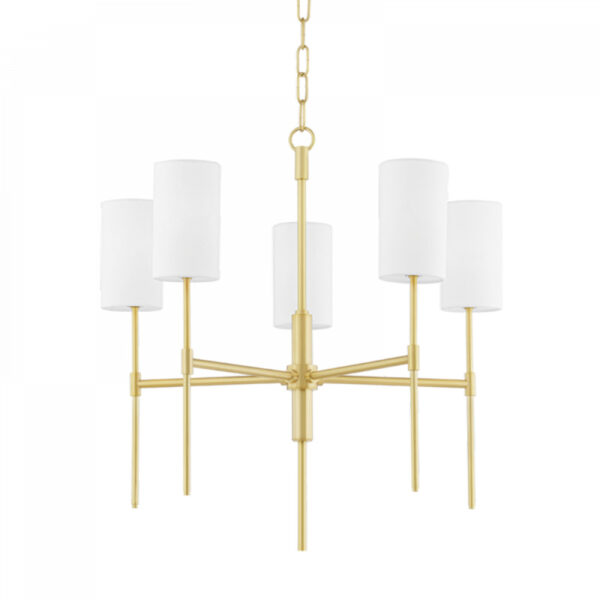 Mitzi by Hudson Valley Lighting Olivia Chandelier H223805 AGB