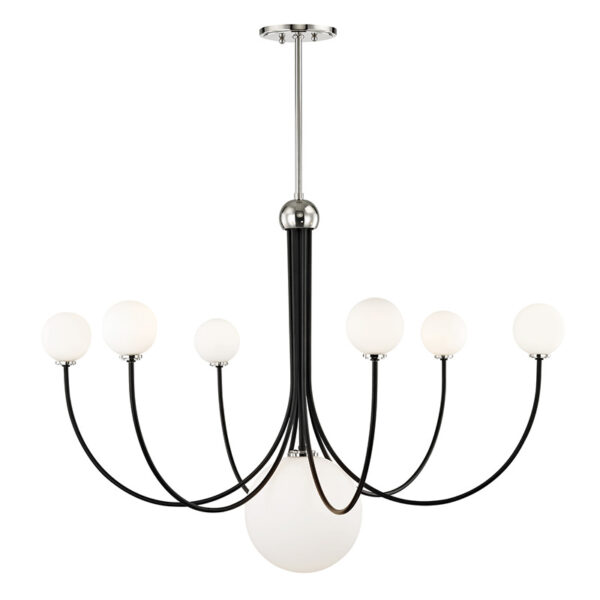 Mitzi by Hudson Valley Lighting Coco Chandelier H234807 PN BK