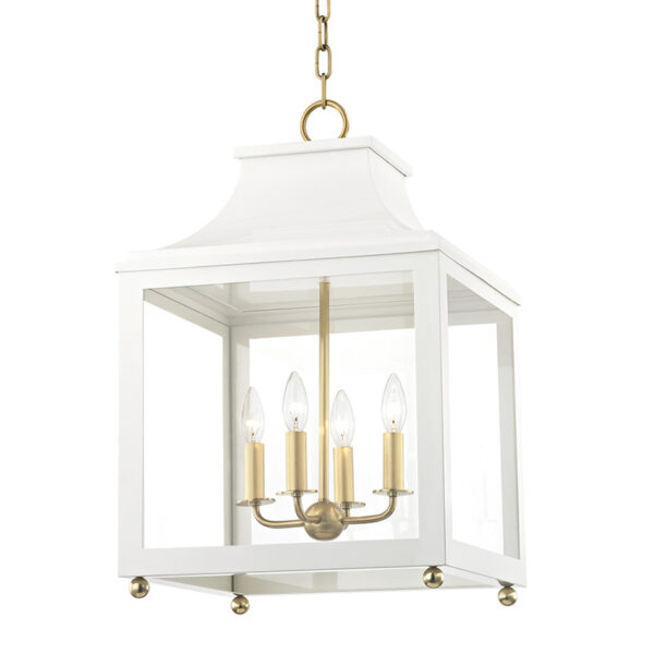 Mitzi by Hudson Valley Lighting Leigh Lantern H259704L AGB WH