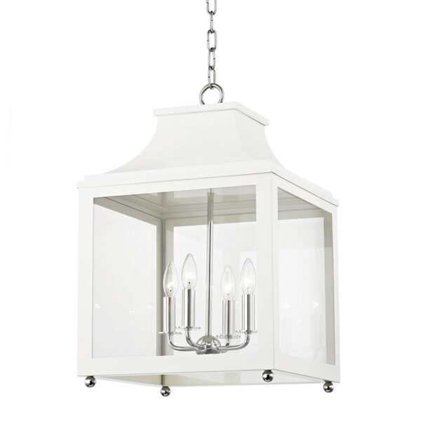 Mitzi by Hudson Valley Lighting Leigh Lantern H259704L PN WH