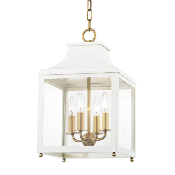 Mitzi by Hudson Valley Lighting Leigh Lantern H259704S AGB WH