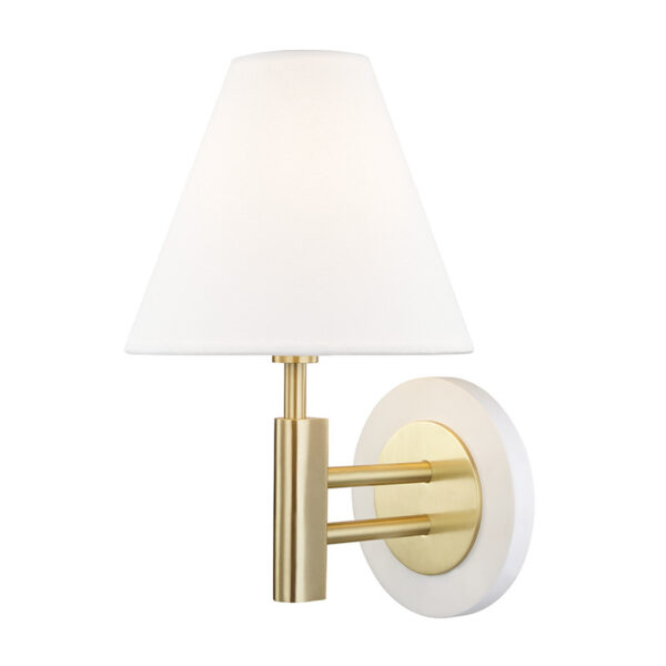 Mitzi by Hudson Valley Lighting Robbie Wall Sconce H264101 AGB WH