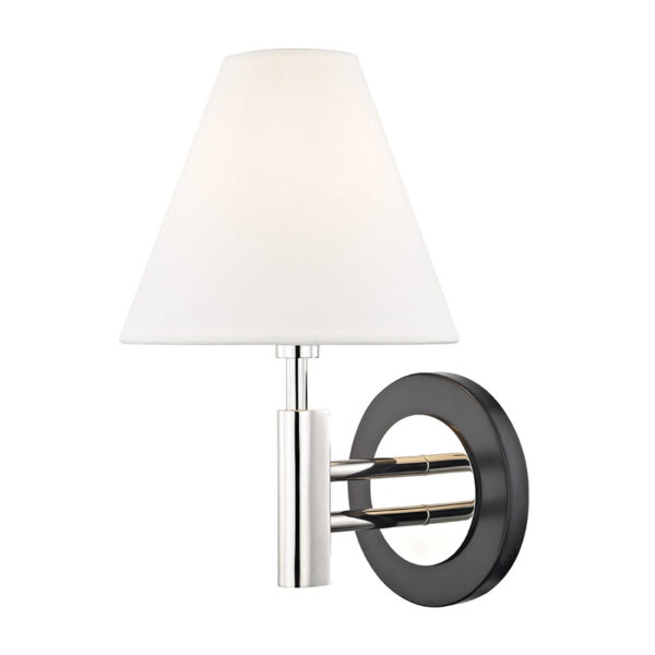 Mitzi by Hudson Valley Lighting Robbie Wall Sconce H264101 PN BK