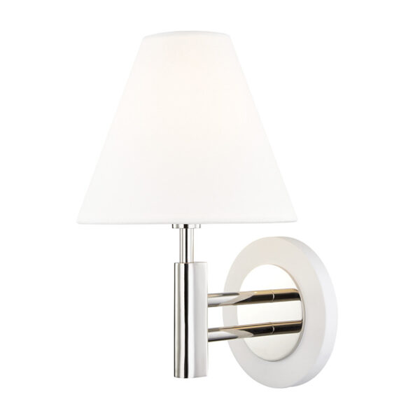 Mitzi by Hudson Valley Lighting Robbie Wall Sconce H264101 PN WH