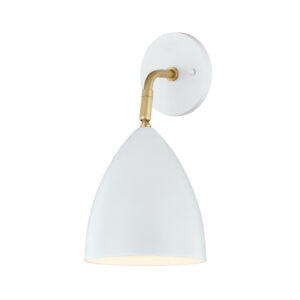 Mitzi by Hudson Valley Lighting Gia Wall Sconce H308101 AGB WH