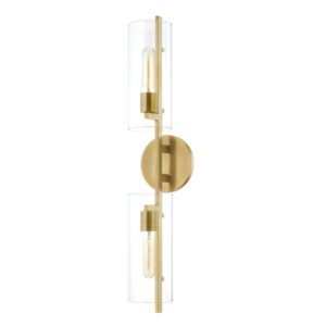 Mitzi by Hudson Valley Lighting Ariel Wall Sconce H326102 AGB