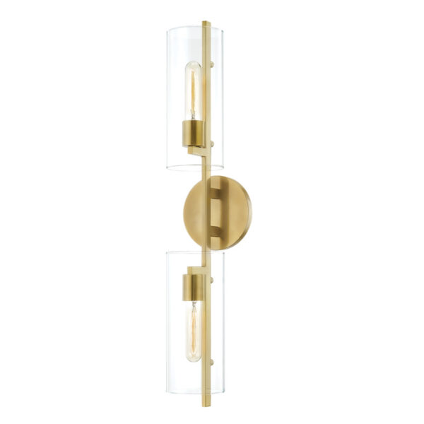 Mitzi by Hudson Valley Lighting Ariel Wall Sconce H326102 AGB