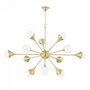 Mitzi by Hudson Valley Lighting Ariana Chandelier H375812 AGB