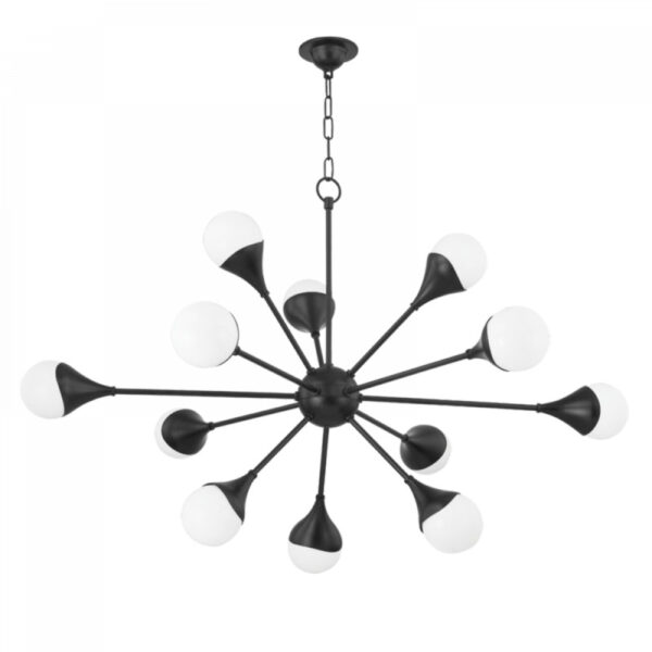 Mitzi by Hudson Valley Lighting Ariana Chandelier H375812 SBK