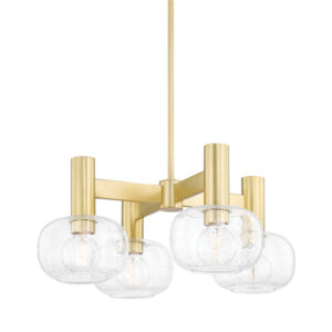 Mitzi by Hudson Valley Lighting Harlow Chandelier H403804 AGB