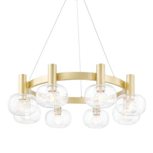 Mitzi by Hudson Valley Lighting Harlow Chandelier H403808 AGB