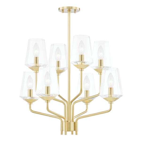 Mitzi by Hudson Valley Lighting Kayla Chandelier H420808 AGB