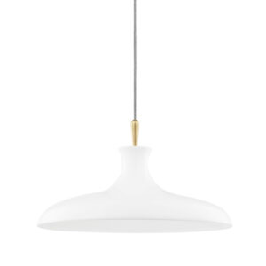 Mitzi by Hudson Valley Lighting Cassidy Pendant H421701L AGB WH