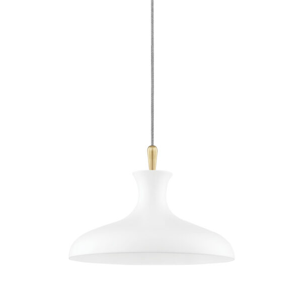 Mitzi by Hudson Valley Lighting Cassidy Pendant H421701S AGB WH