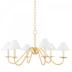 Mitzi by Hudson Valley Lighting Lenore Chandelier H464806 AGB
