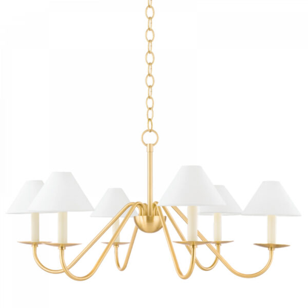 Mitzi by Hudson Valley Lighting Lenore Chandelier H464806 AGB