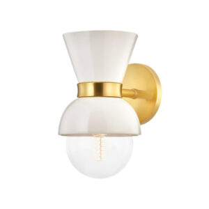 Mitzi by Hudson Valley Lighting Gillian Wall Sconce H469101 AGB CCR