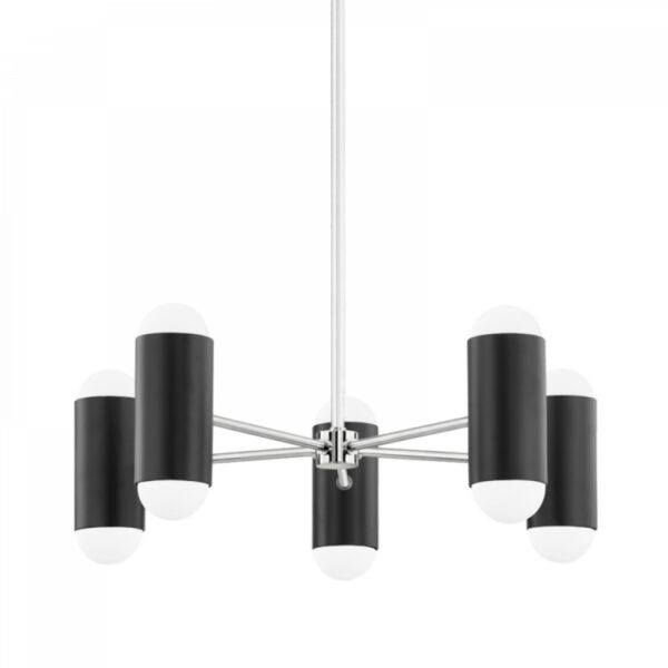 Mitzi by Hudson Valley Lighting Kira Chandelier H484810 PN SBK