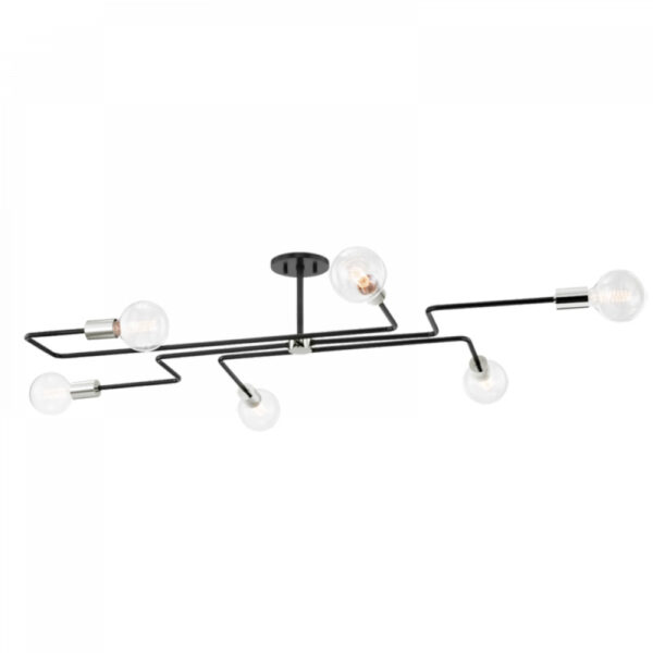 Mitzi by Hudson Valley Lighting Jena Semi Flush H488606L PN TBK