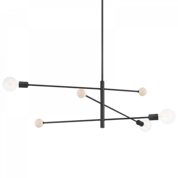 Mitzi by Hudson Valley Lighting Slater Chandelier H491803 SBK