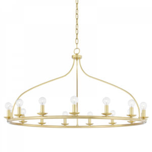 Mitzi by Hudson Valley Lighting Kendra Chandelier H511815 AGB