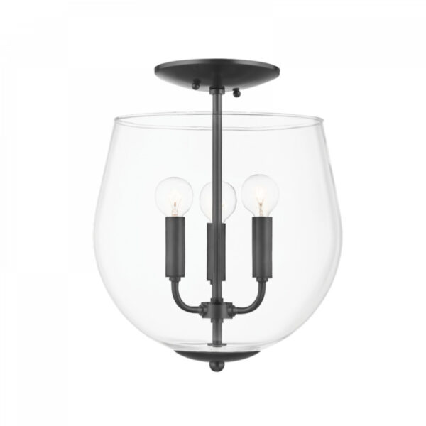 Mitzi by Hudson Valley Lighting Bobbi Semi Flush H557603 OB