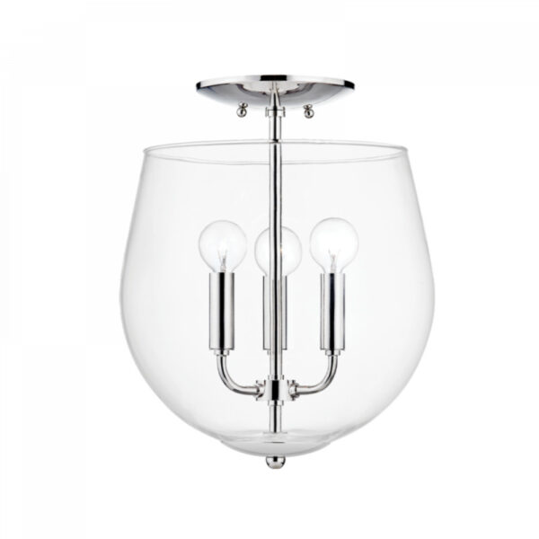 Mitzi by Hudson Valley Lighting Bobbi Semi Flush H557603 PN