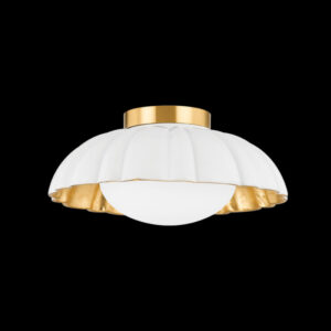 Mitzi by Hudson Valley Lighting PENELOPE Flush Mount H666501 AGB CSW