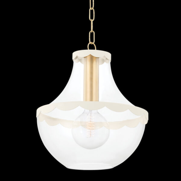 Mitzi by Hudson Valley Lighting ALAINA Pendant H668701L AGB SCR