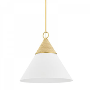 Mitzi by Hudson Valley Lighting Mica Pendant H709701L AGB TWH