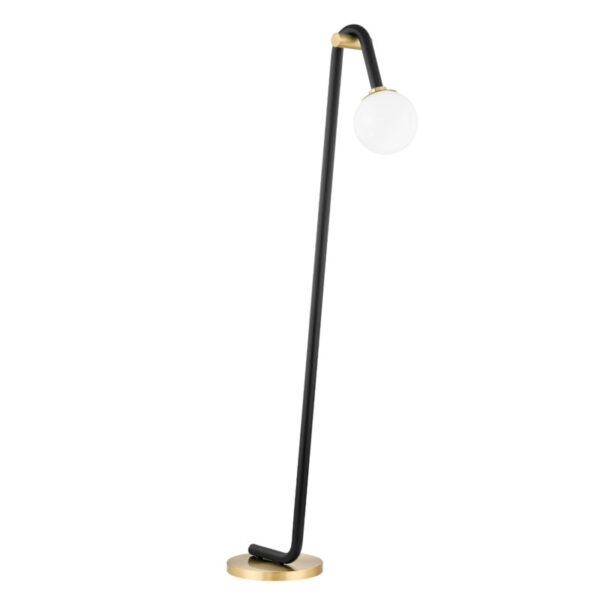 Mitzi by Hudson Valley Lighting Whit Floor Lamp HL382401 AGB BK