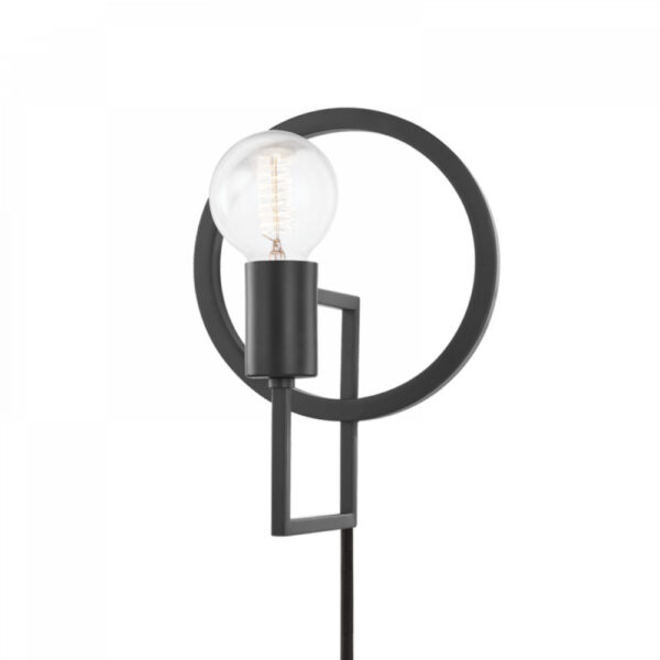 Mitzi by Hudson Valley Lighting Tory Plug in Sconce HL637201 DKGY