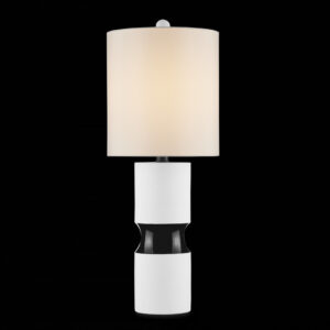 Currey Althea Black & White Table Lamp 6000 0856