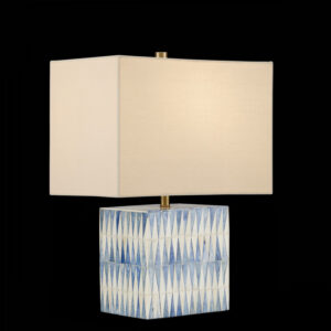 Currey Nadene Blue & White Table Lamp 6000 0887